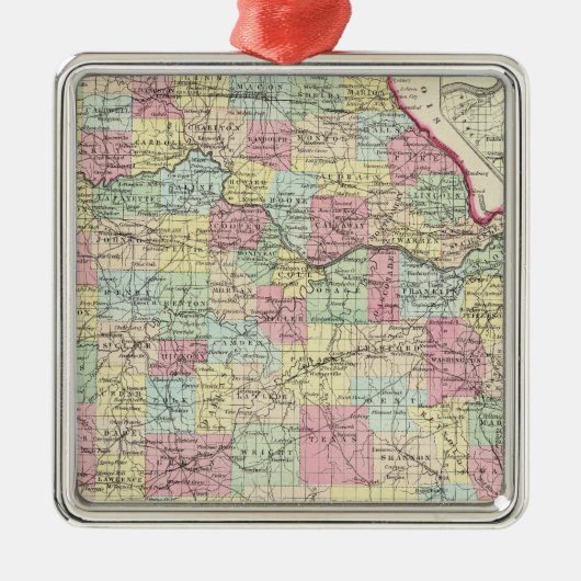 Missouri 8 metalen ornament (Voorkant)