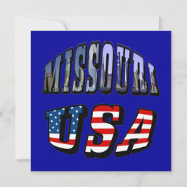Missouri Afbeelding en USA Text Kaart