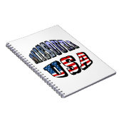 Missouri Afbeelding en USA Text Notitieboek (Rechterzijde)