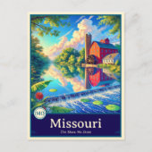 Missouri | Anime Style Cel Shaded Briefkaart (Voorkant)