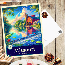 Missouri | Anime Style Cel Shaded Briefkaart