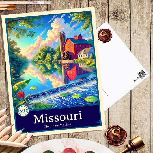 Missouri | Anime Style Cel Shaded Briefkaart