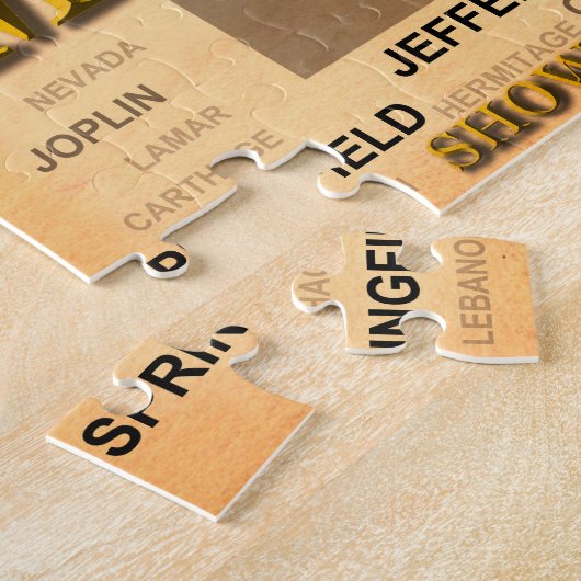 Missouri Antiek Map Legpuzzel (Zijkant)