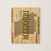 Missouri Antiek Map Legpuzzel (Verticaal)