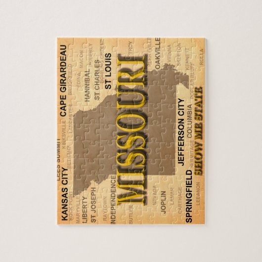 Missouri Antiek Map Legpuzzel (Verticaal)