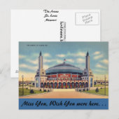 Missouri, Arena, St. Louis Briefkaart (Voorkant / Achterkant)