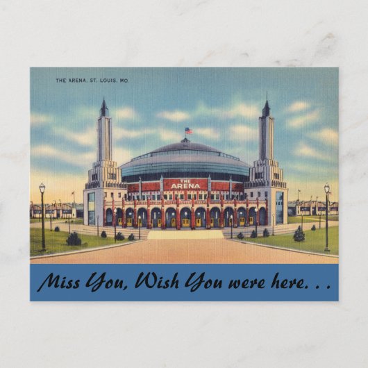 Missouri, Arena, St. Louis Briefkaart (Voorkant)