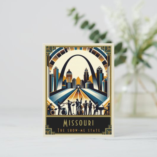 Missouri | Art. Deco Briefkaart (Staand voorkant)