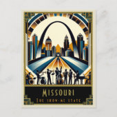 Missouri | Art. Deco Briefkaart (Voorkant)