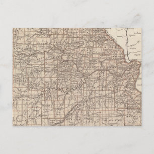 Missouri Atlas Map Briefkaart
