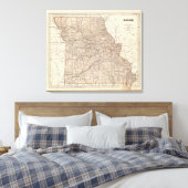 Missouri Atlas Map Canvas Afdruk (Insitu (Slaapkamer))