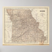 Missouri Atlas Map Poster (Voorkant)