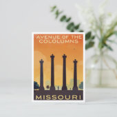 Missouri Avenue of the Columns Art Briefkaart (Staand voorkant)