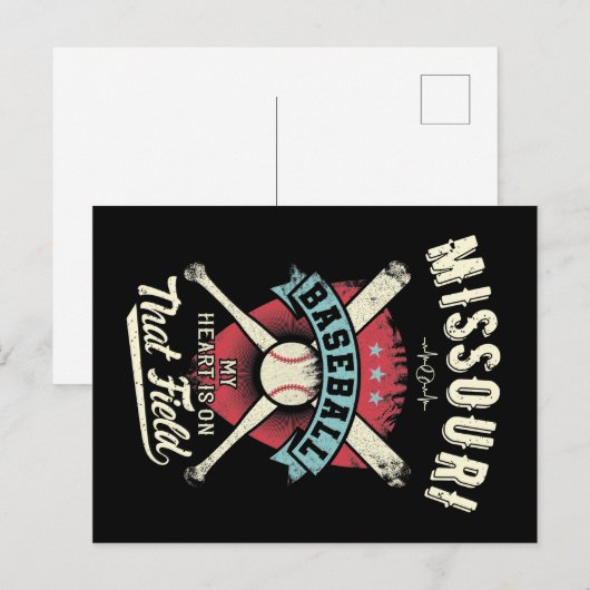 Missouri Baseball Briefkaart (Voorkant / Achterkant)