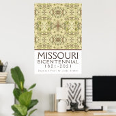 Missouri Bicentennial Dogwood Poster (Thuiskantoor)