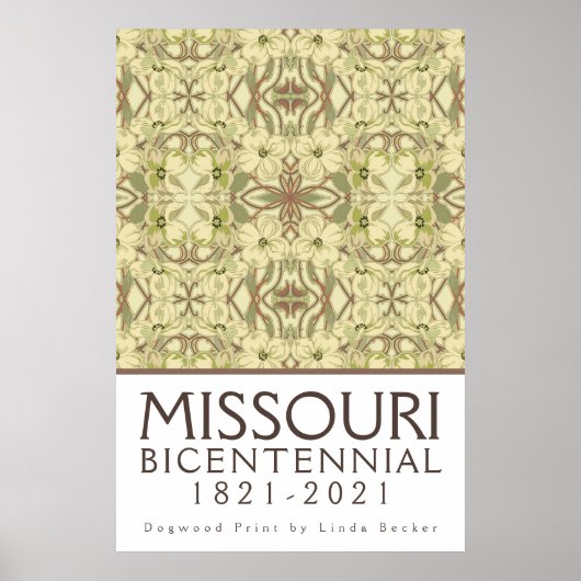 Missouri Bicentennial Dogwood Poster (Voorkant)