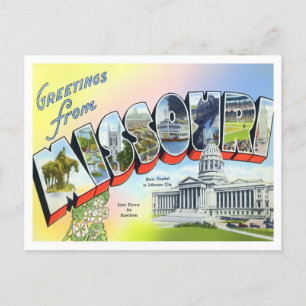 Missouri  Big Letters Briefkaart