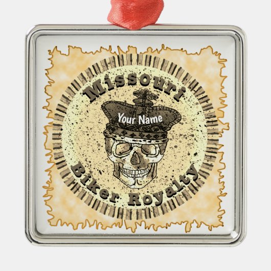 Missouri Biker  Metalen Ornament (Voorkant)