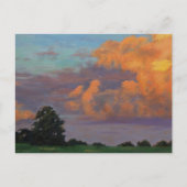 Missouri Boerderij Zonsondergang in Blauw Sinaasap Briefkaart (Voorkant)