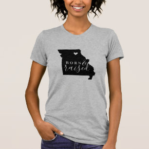 Missouri Born en Raised State T-shirt