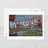 Missouri (Bridge-Uitzicht) - Grote letterscènes Briefkaart (Voorkant / Achterkant)