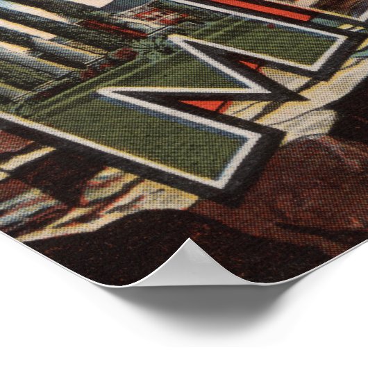 Missouri (Bridge-Uitzicht) - Grote letterscènes Poster (Hoek)