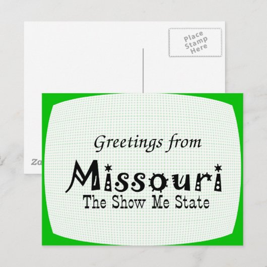 Missouri Briefkaart (Voorkant / Achterkant)
