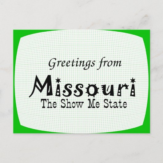 Missouri Briefkaart (Voorkant)