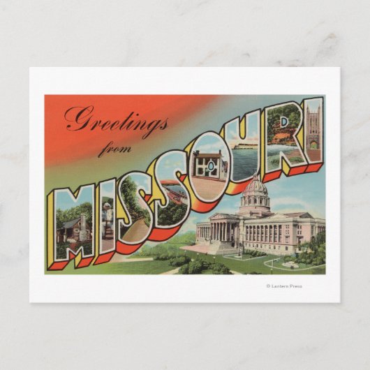 Missouri (Capital Building) — Grote brief Briefkaart (Voorkant)
