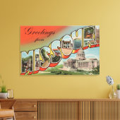 Missouri (Capital Building) — Grote brief Canvas Afdruk (Insitu (Woonkamer))
