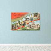 Missouri (Capital Building) — Grote brief Canvas Afdruk (Insitu (Houten vloer))