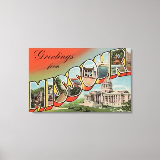 Missouri (Capital Building) — Grote brief Canvas Afdruk (Voorkant)