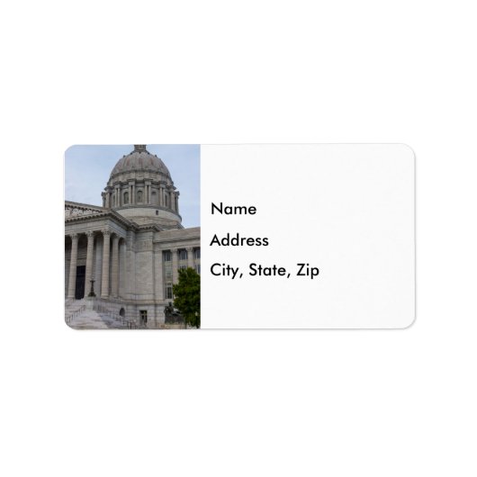 Missouri Capitol Adresetiketten Etiket (Voorkant)