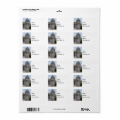 Missouri Capitol Adresetiketten Etiket (Full Sheet)