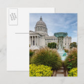 Missouri Capitol en fontein Briefkaart (Voorkant / Achterkant)