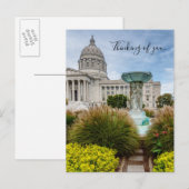 Missouri Capitol en gierig denken aan jou Briefkaart (Voorkant / Achterkant)