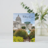 Missouri Capitol en gierig denken aan jou Briefkaart (Staand voorkant)