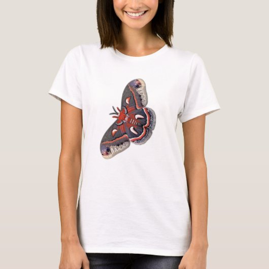 Missouri Cecropia Moth Ravens Variant T-shirt (Voorkant)