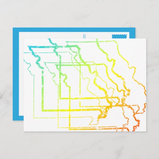 missouri chill blur briefkaart (Voorkant / Achterkant)