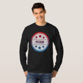 Missouri - Cool US State Retro Badge T-shirt (Voorkant volledig)