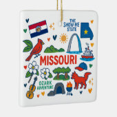 Missouri Custom Family Trip Christmas Keramisch Ornament (Rechts)