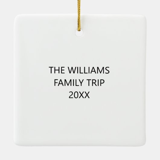 Missouri Custom Family Trip Christmas Keramisch Ornament (Achterkant)
