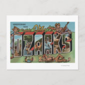 Missouri - De Ozarks - Grote Letter-scènes 2 Briefkaart (Voorkant)