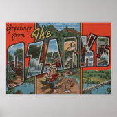 Missouri - De Ozarks - Grote Letter-scènes 2 Poster (Voorkant)