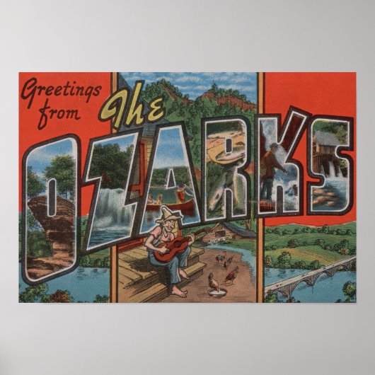 Missouri - De Ozarks - Grote Letter-scènes 2 Poster (Voorkant)
