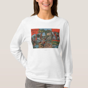 Missouri - De Ozarks - Grote Letter-scènes T-shirt