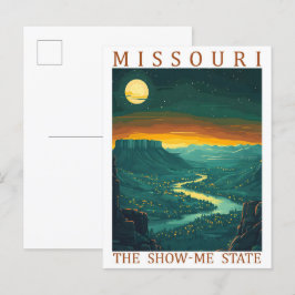 Missouri de Show Me Staat USA Reisbestemming Briefkaart