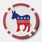 Missouri Democraat Ezel Pokerchips (Achterkant)