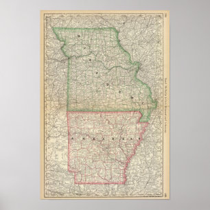 Missouri en Arkansas Poster