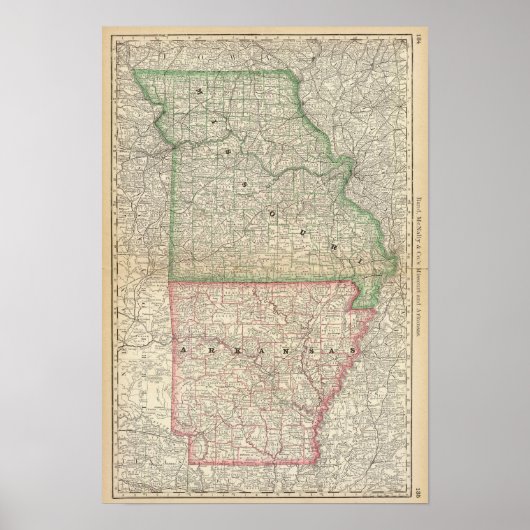 Missouri en Arkansas Poster (Voorkant)